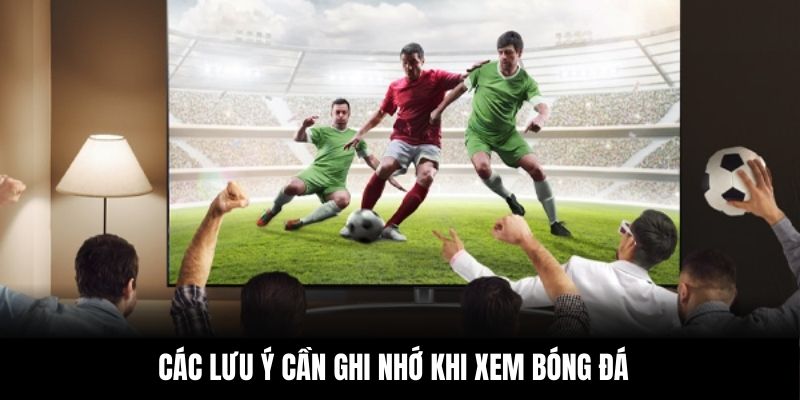 Các lưu ý cần ghi nhớ khi xem bóng đá