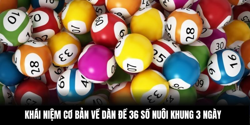 Khái niệm cơ bản về dàn đề 36 số nuôi khung 3 ngày